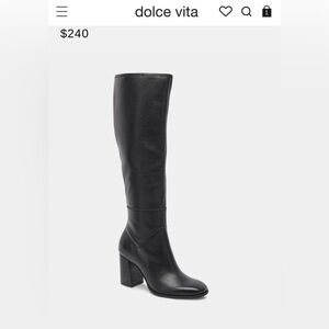 Dolce Vita Black Heeled Boots